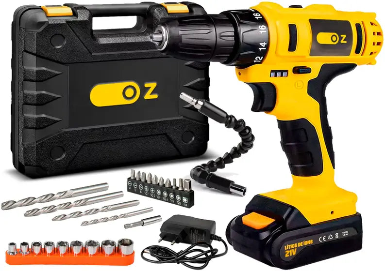 Furadeira Parafusadeira De Impacto 21v Com Maleta