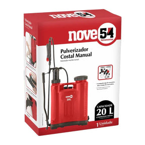 Pulverizador Agrícola 20 Litros Costal – Pressurizado Manual – Vermelho