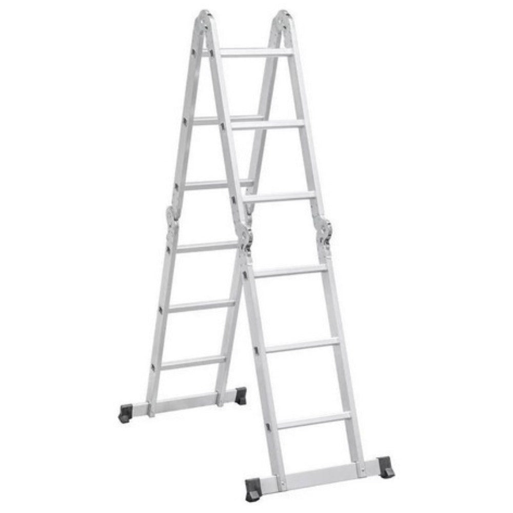 Escada Articulada De Alumínio 12 Degraus 3,50 Metros De Altura