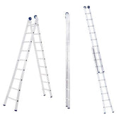 Escada Extensiva Mor Alumínio 9x2 Degraus.