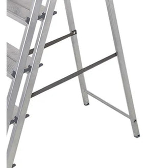 Escada Doméstica de Alumínio – 5 Degraus  Leve e Reforçada