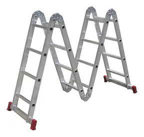 Escada Multifuncional de Alumínio 4x4 com 16 Degraus