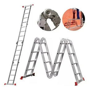 Escada Multifuncional de Alumínio 4x4 com 16 Degraus