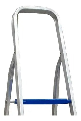 Escada Doméstica de Alumínio – 5 Degraus – Antiderrapante – Leve e Reforçada