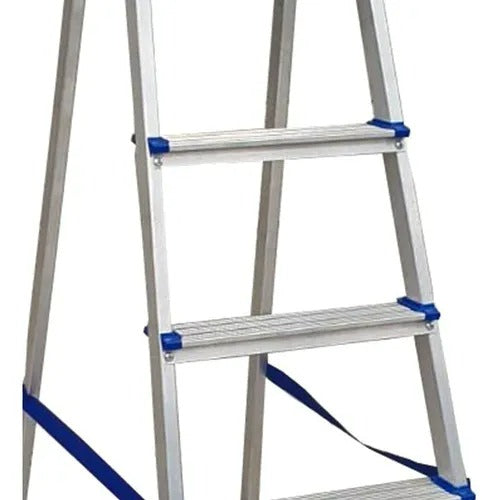 Escada Doméstica de Alumínio – 5 Degraus – Antiderrapante – Leve e Reforçada