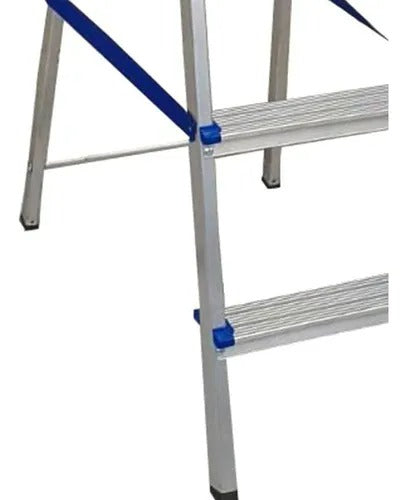 Escada Doméstica de Alumínio – 5 Degraus – Antiderrapante – Leve e Reforçada